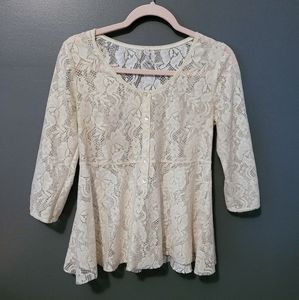 Free People Lace Top